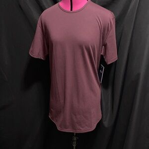 NWT BYLT premium basics drop cut  Maroon Short Sleeve Tee M